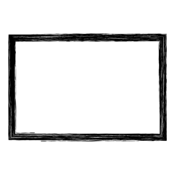 Starý Obrázek Banner Rám Bílém Pozadí — Stockový vektor