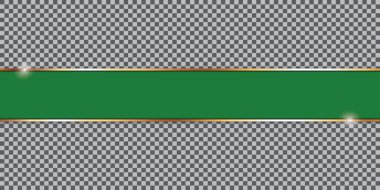 Şeffaf arkaplanda yeşil kurdele pankartı
