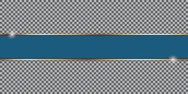 şeffaf arkaplanda mavi kurdele pankartı