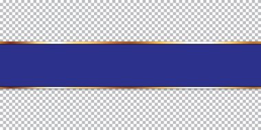 şeffaf arkaplanda mavi kurdele pankartı