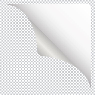 beyaz köşeli pankart tasarım ögesi şeffaf arkaplanda izole edildi