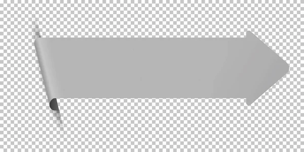 Pfeil Lesezeichen Banner Für Beliebigen Text Auf Transparentem Hintergrund — Stockvektor