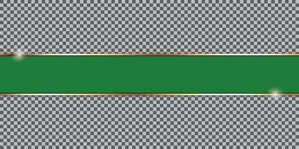 透明背景的绿带横幅 — 图库矢量图片