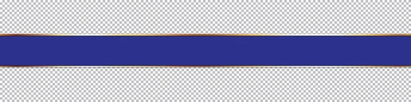Blå Band Banner Transparent Bakgrund — Stock vektor