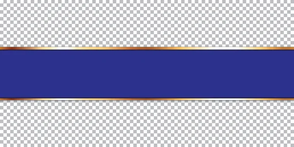 Banner Cinta Azul Sobre Fondo Transparente — Vector de stock