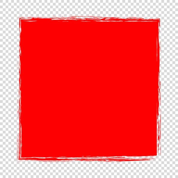 Roter Abstrakter Rahmen Auf Transparentem Hintergrund — Stockvektor