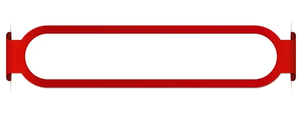 Banner Rojo Con Lugar Para Texto — Archivo Imágenes Vectoriales