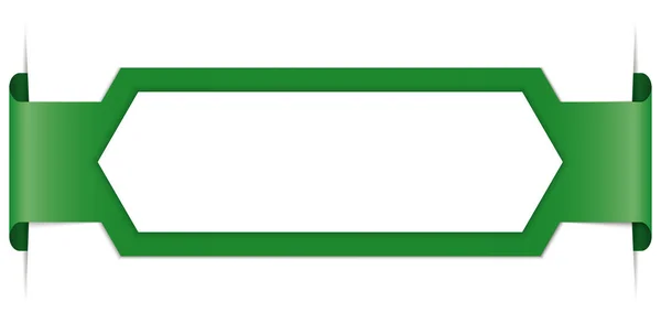 Bannière Verte Avec Place Pour Texte — Image vectorielle