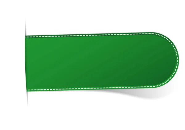 Segnalibro Freccia Verde Qualsiasi Testo Sfondo Trasparente — Vettoriale Stock