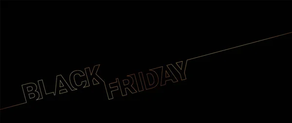 Concept Black Friday Sale Banner — Stock Vector