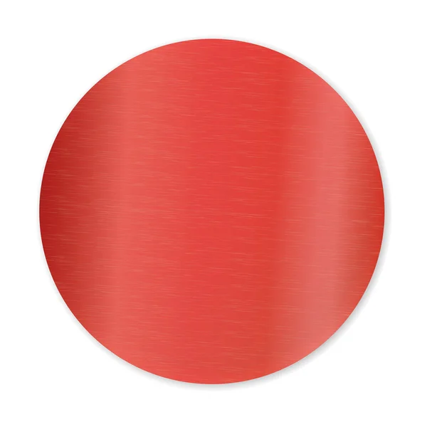 白色背景的红色圆形贴纸 — 图库矢量图片
