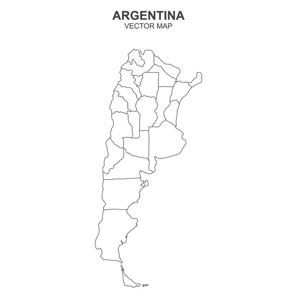 Mapa Argentina Sobre Fondo Transparente — Archivo Imágenes Vectoriales