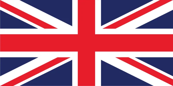 Flagge Des Vereinigten Königreichs Vektorillustration — Stockvektor
