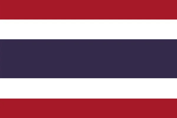 Thailands Flagga Vektorillustration — Stock vektor