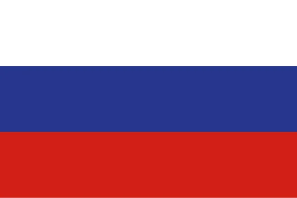 Flagge Russlands Vektorillustration — Stockvektor
