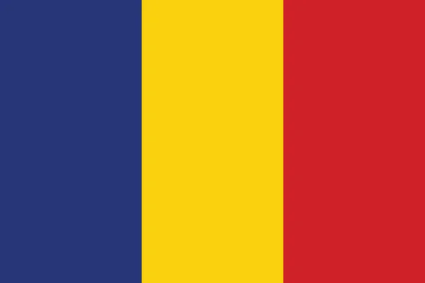 Bandera Rumanía Ilustración Vectorial — Vector de stock