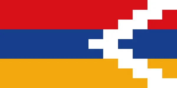 Vlag Van Nagorno Karabach Vectorillustratie — Stockvector