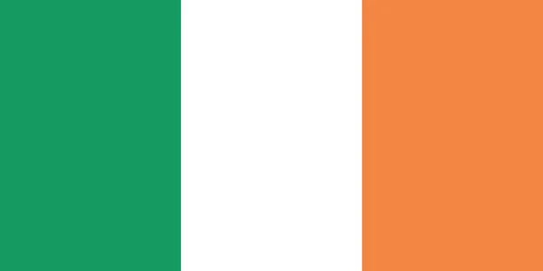 爱尔兰国旗 矢量图解 — 图库矢量图片