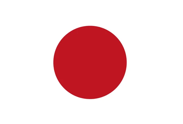 Bandeira Japão Ilustração Vetorial — Vetor de Stock