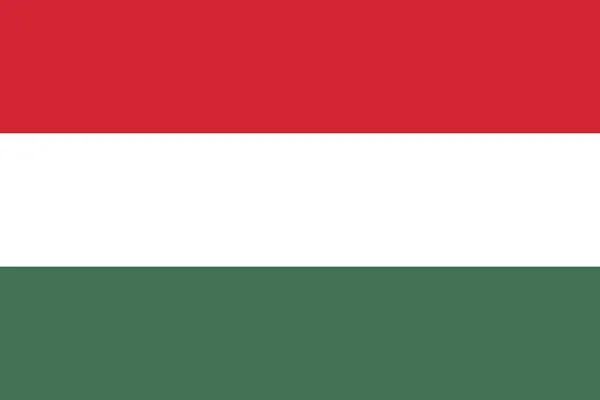匈牙利国旗 矢量图解 — 图库矢量图片