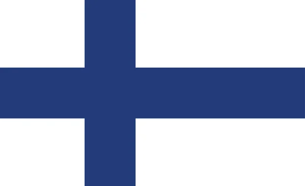 芬兰国旗 矢量图解 — 图库矢量图片