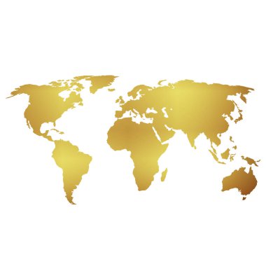 Dünya siluetinin haritası