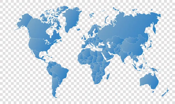 High Detail World Map Vector Illustration Earth Map — Stock Vector