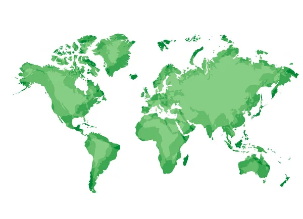 Mapa Silueta Mundial — Archivo Imágenes Vectoriales