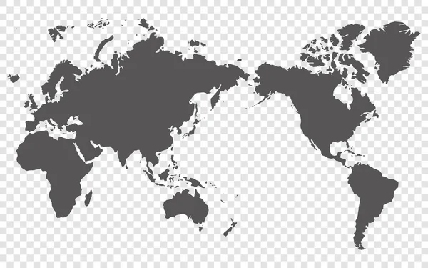 Карта Мира Высокой Деталью Векторная Иллюстрация Карты Земли — стоковый вектор