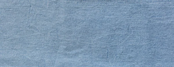 Textuur Van Blauwe Jeans Denim Stof — Stockfoto