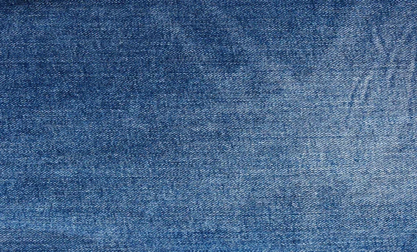 Textuur Van Blauwe Jeans Denim Stof Achtergrond — Stockfoto