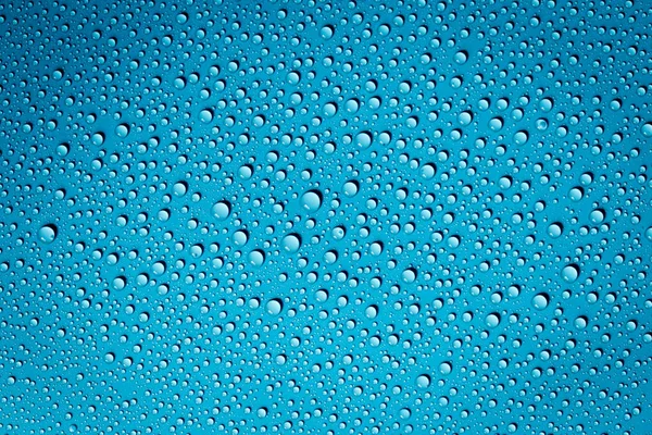 Water Drops Blue Background — Stock Photo, Image