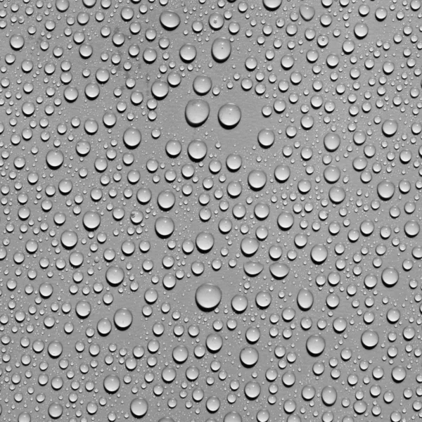 Water Drops Gray Background — Stock Photo, Image