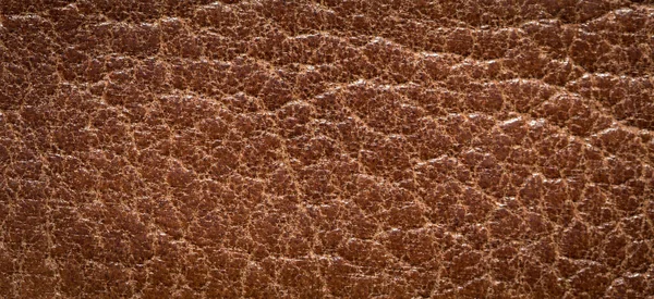 褐色皮革的质地 — 图库照片
