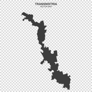 Transnistria 'nın şeffaf arkaplan üzerindeki vektör haritası