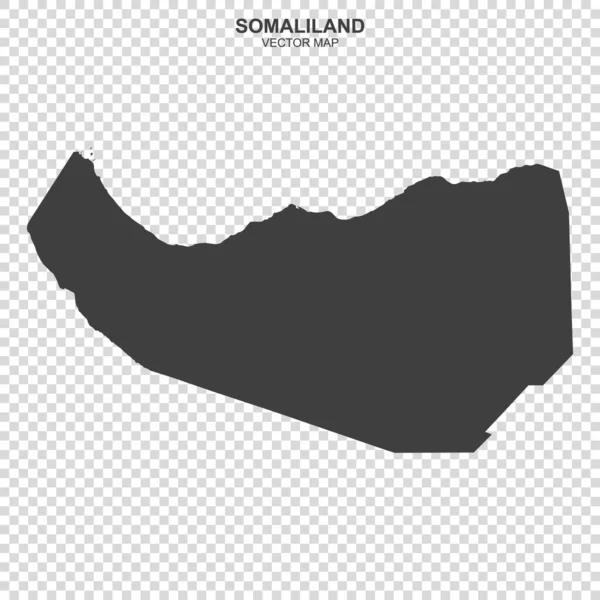 Beyaz Arkaplanda Somaliland Vektör Haritası — Stok Vektör