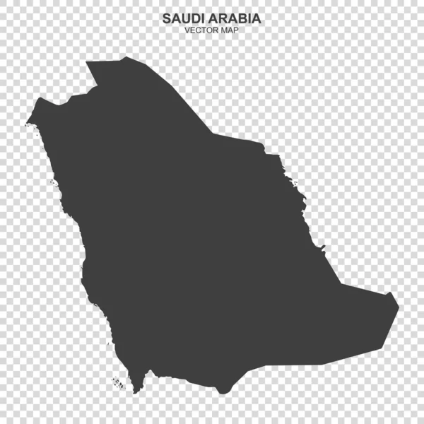 Carte Politique Arabie Saoudite Isolée Sur Fond Transparent — Image vectorielle