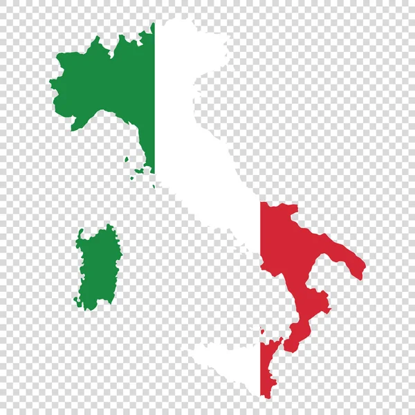 Carte Vectorielle Italie Avec Les Frontières Des Régions — Image vectorielle