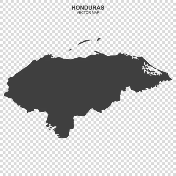 Mapa Político Honduras Sobre Fundo Branco —  Vetores de Stock
