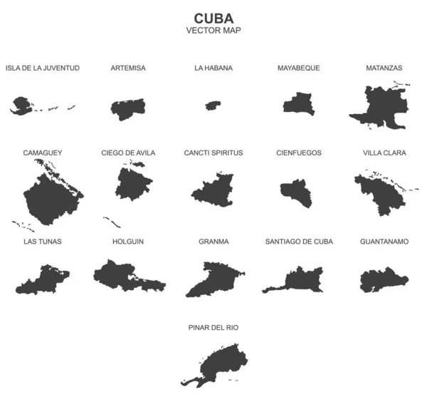 白地に孤立したキューバのベクトル図 — ストックベクタ