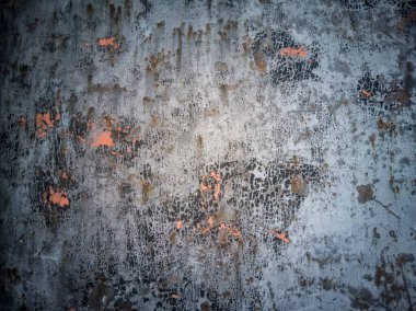 Paslı metal plaka yüzey dokusu