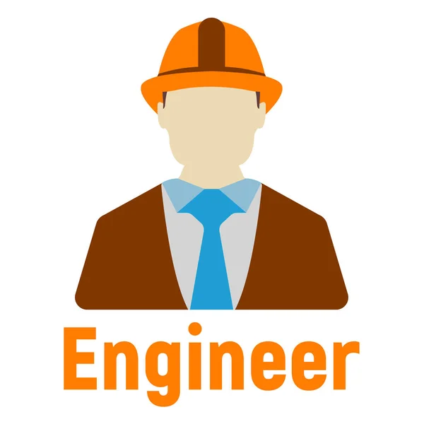 Inżynier Logo Ikony Etykieta Energetyczna Dla Sieci Web Białym Tle — Wektor stockowy