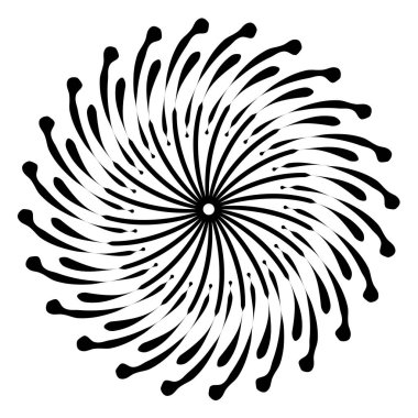 Retro şekiller güneş patlaması. Vintage logo, etiketleri, rozetleri. Vektör tasarım öğesi izole. En az siyah havai fişek patlama.