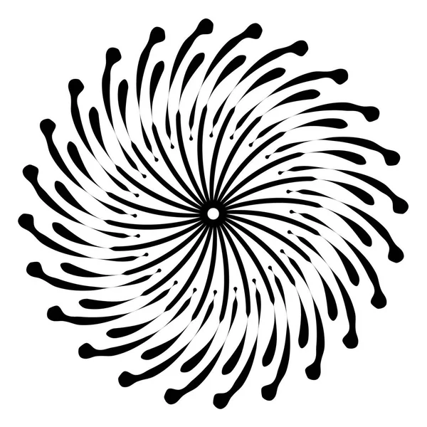 复古太阳爆裂形状 复古标志 隔离的矢量设计元素 最小的黑色烟花爆裂 — 图库矢量图片