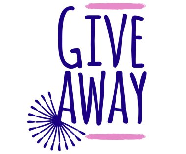 Giveaway Afiş kavramı web için kartı ve kartpostal hat hediye. Selamlar, tebrikler için şablon yeni eve taşınma partisi afişleri, davetiyeler, Fotoğraf bindirmeleri. Vektör çizim.