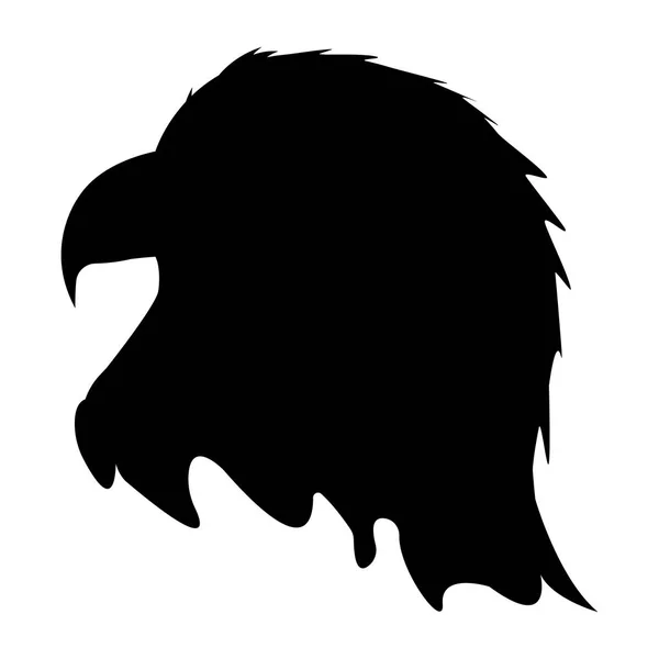 Silhouette American Eagle Icon. Joyeux 4 juillet et fête de l'indépendance. Illustration vectorielle simple — Image vectorielle