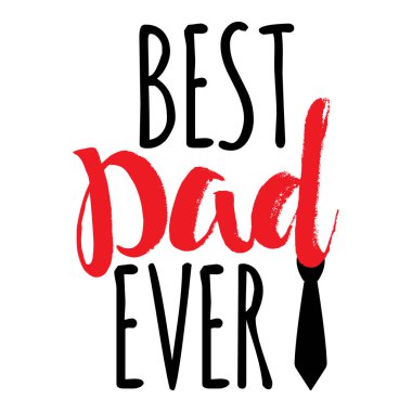 En Iyi Baba Hiç Banner - Babalar Günü ilham afiş. Yazı Tipi ve Kaligrafi Logosu. Basit Vektör çizimi