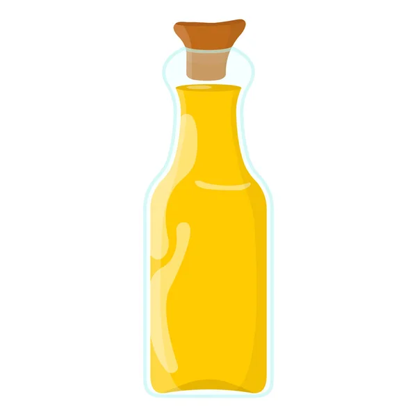 Icono del aceite de maíz. Aceite, Grasa, Etiqueta alimenticia, logotipo para Web y Banners. Ilustración de vectores de dibujos animados — Archivo Imágenes Vectoriales