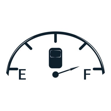 Yakıt Kontrol etiketi. Petrol Geliştirme ve Çıkarma. Dünya Petrol Üretimi. Petrol İş Sembolü, Simge ve Rozet. Basit Vektör çizimi