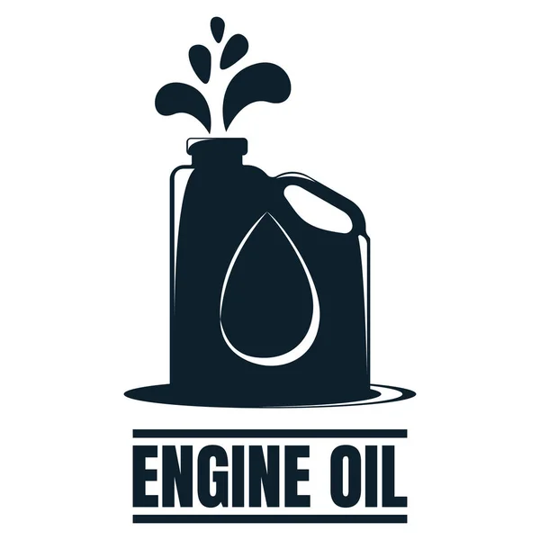 带油滴的发动机机油标签。石油开发和开采。世界汽油产量。石油业务符号、图标和徽章。简单矢量插图 — 图库矢量图片